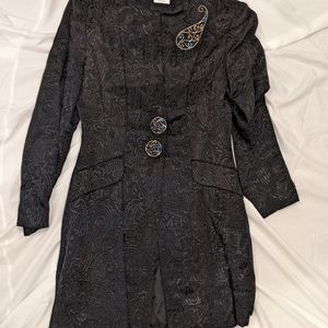 Bastet London brocade vintage boutique coat S